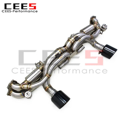 Embout d'Échappement Porsche 718 Cayman GT4 (réf. 2) - vue arrière - Becquet Voiture
