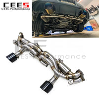 Embout d'Échappement Porsche 718 Cayman GT4 (réf. 2) - vue de face - Becquet Voiture