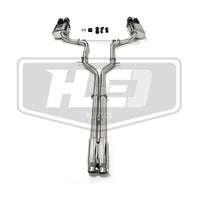 Embout d'Échappement Porsche Panamera 970 - installé sur véhicule - Becquet Voiture