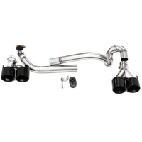 Embout d'Échappement Quadruple BMW Série 5 E60 - vue rapprochée - Becquet Voiture