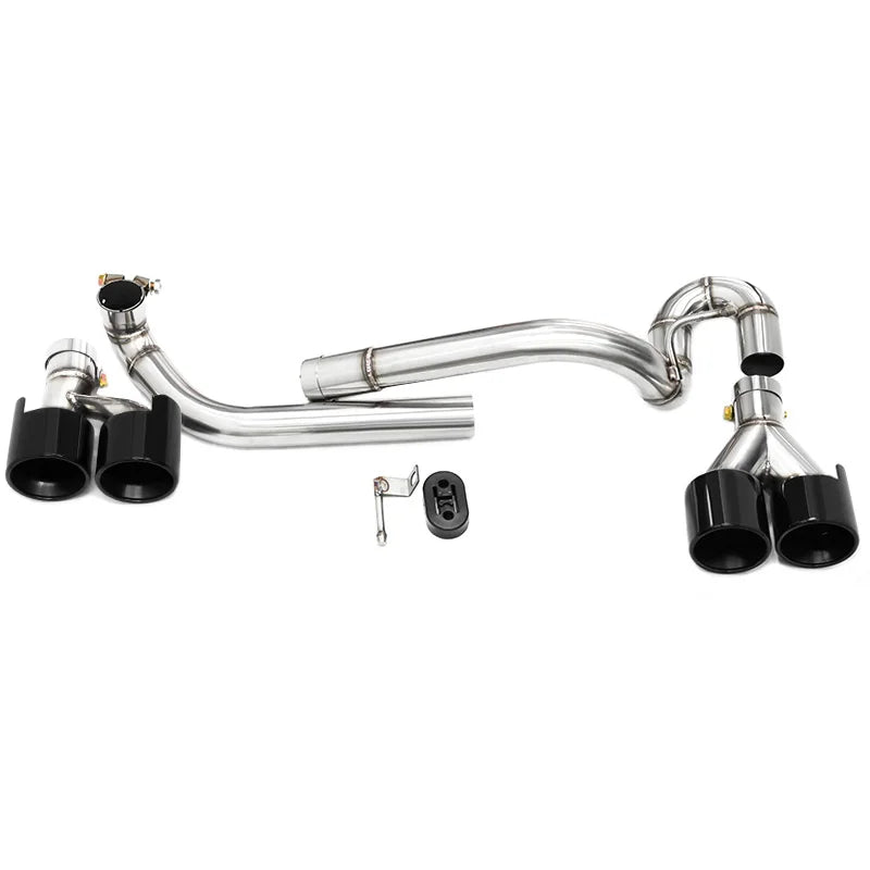 Embout d'Échappement Quadruple BMW Série 5 E60 - vue rapprochée - Becquet Voiture