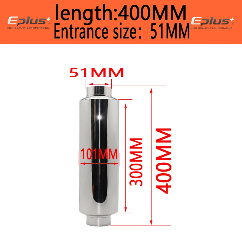 Embout d'Échappement Universel Acier Inoxydable - installé sur véhicule 2 - Becquet Voiture