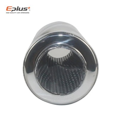 Embout d'Échappement Universel Acier Inoxydable - installé sur véhicule - Becquet Voiture