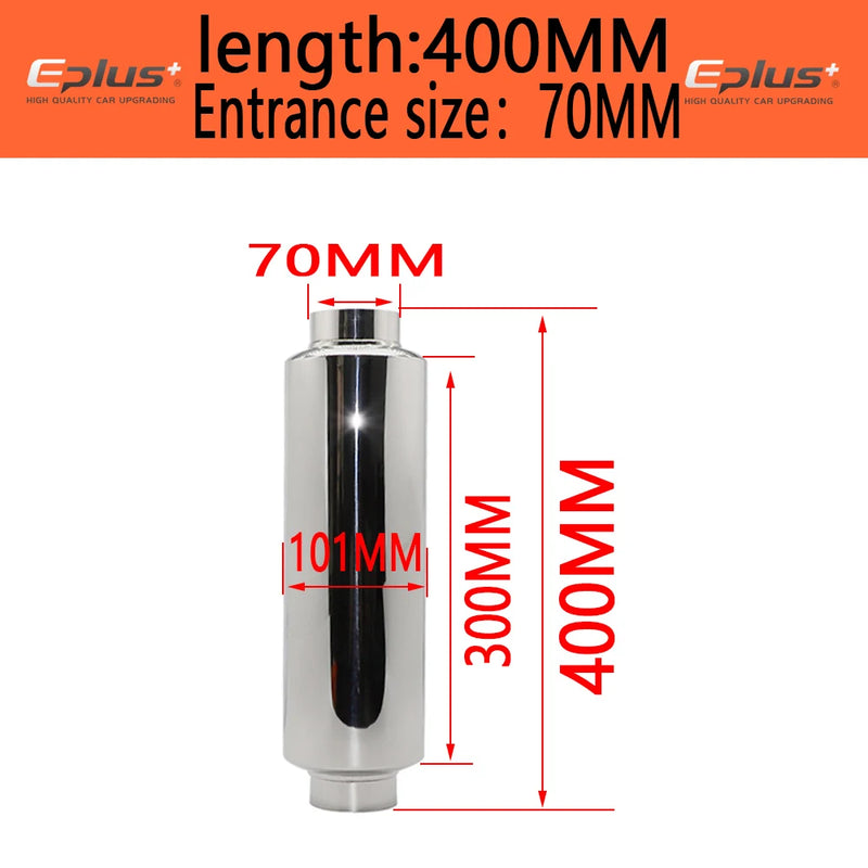 Embout d'Échappement Universel Acier Inoxydable - vue de dessus - Becquet Voiture