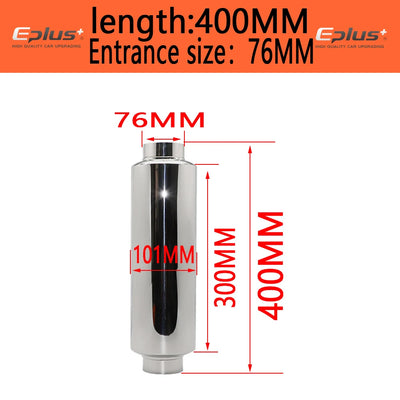 Embout d'Échappement Universel Acier Inoxydable - vue rapprochée - Becquet Voiture