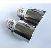 Embout d'Échappement Universel BMW Audi Mercedes - vue de trois-quarts - Becquet Voiture