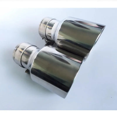 Embout d'Échappement Universel BMW Audi Mercedes - vue de trois-quarts - Becquet Voiture