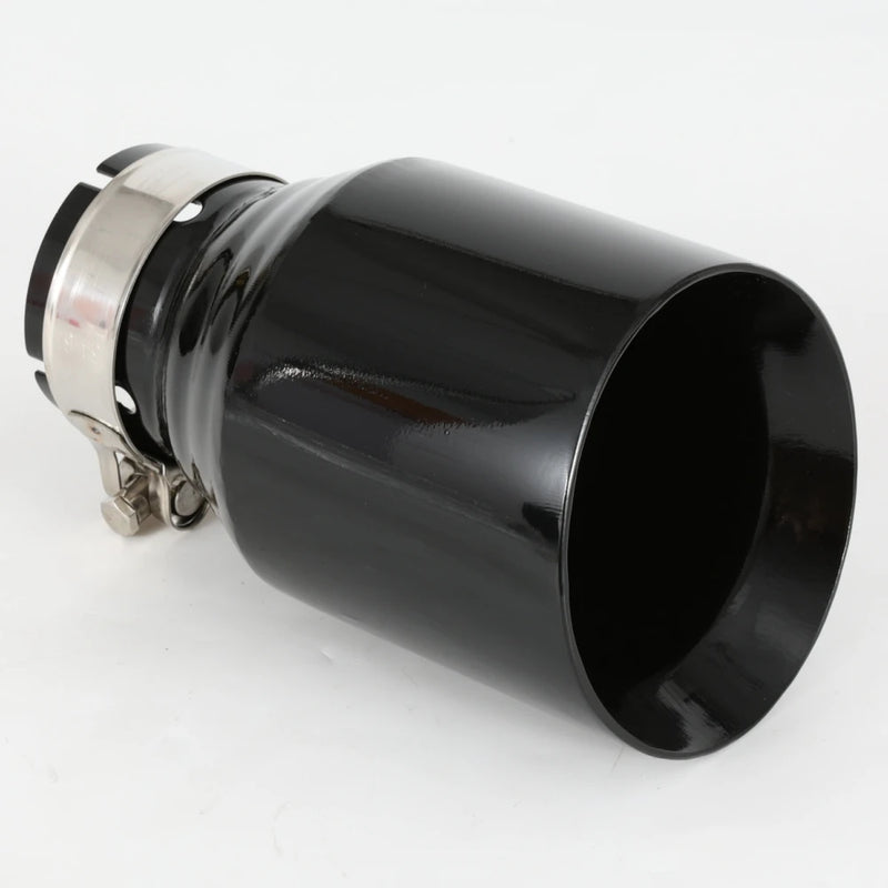 Embout d'Échappement Universel Noir Brillant - packshot studio - Becquet Voiture