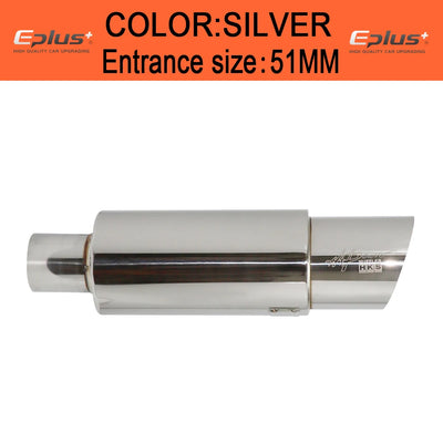 Embout d'Échappement Universel Silencieux à Tambour - vue arrière 2 - Becquet Voiture