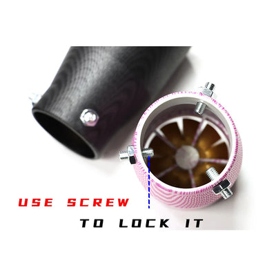 Embout d'Échappement Universel Turbo BMW Mercedes Audi - installé sur véhicule - Becquet Voiture