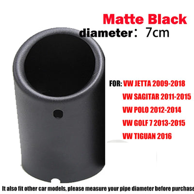 Embout d'Échappement Universel Volkswagen Golf 7 - vue arrière 2 - Becquet Voiture