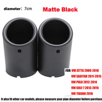 Embout d'Échappement Universel Volkswagen Golf 7 - vue de face 2 - Becquet Voiture