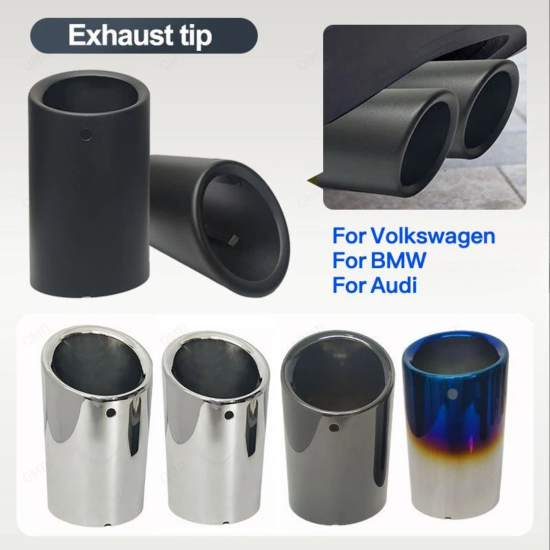 Embout d'Échappement Universel Volkswagen Golf 7 - vue de face - Becquet Voiture