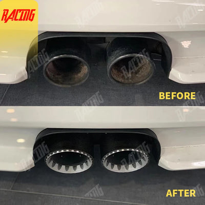 Embout d'Échappement Volkswagen Golf - vue de profil - Becquet Voiture