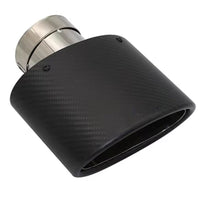 Embout Echappement Oval Noir Type RS3 90*150mm - détail du montage - Becquet Voiture