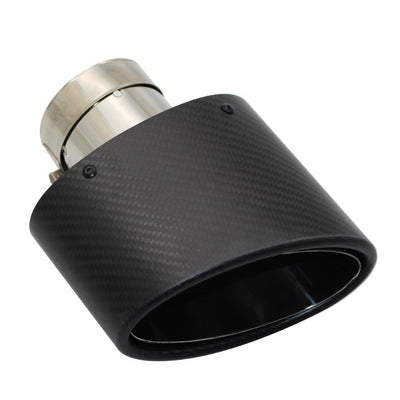 Embout Echappement Oval Noir Type RS3 90*150mm - vue arrière - Becquet Voiture