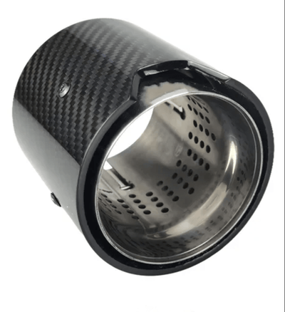 Embout Sortie d'échappement Carbone BMW M Look 60mm - vue de profil - Becquet Voiture