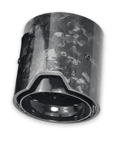 Embout Sortie d'échappement Carbone BMW M Look 60mm - vue de trois-quarts - Becquet Voiture