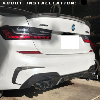 Embouts d'Échappement BMW G20 G22 G42 - packshot studio - Becquet Voiture