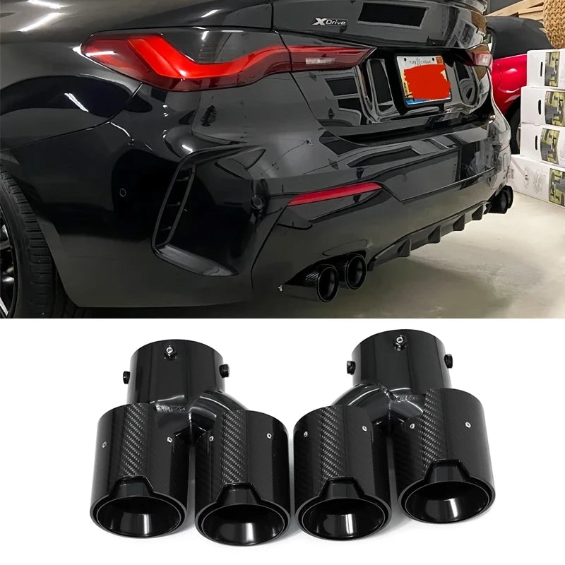 Embouts d'Échappement BMW G20 G22 G42 - vue de face - Becquet Voiture
