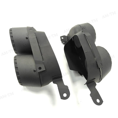 Embouts d'Échappement Carbone BMW X5 G05 2019-2024 - installé sur véhicule - Becquet Voiture