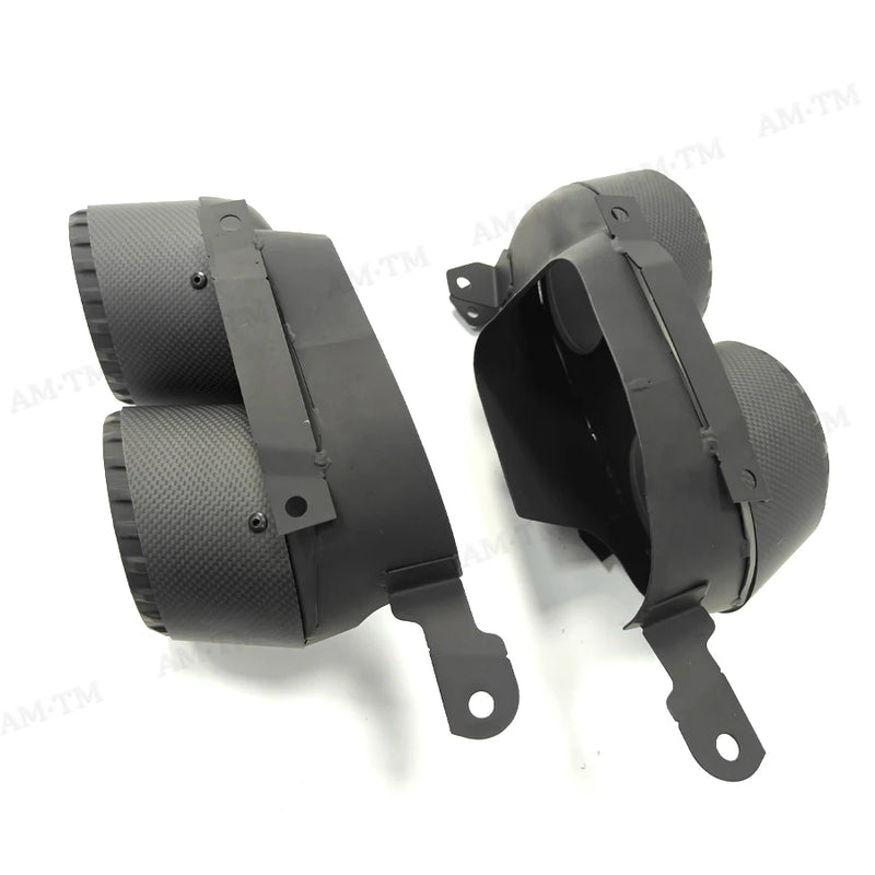 Embouts d'Échappement Carbone BMW X5 G05 2019-2024 - installé sur véhicule - Becquet Voiture