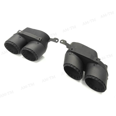 Embouts d'Échappement Carbone BMW X5 G05 2019-2024 - vue de profil - Becquet Voiture