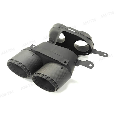 Embouts d'Échappement Carbone BMW X5 G05 2019-2024 - vue de trois-quarts - Becquet Voiture