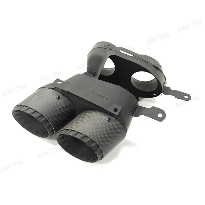 Embouts d'Échappement Carbone BMW X5 G05 2019-2024 - vue de trois-quarts - Becquet Voiture