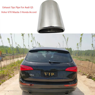 Embouts d'Échappement Universels Acier Inoxydable - vue de face - Becquet Voiture