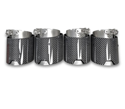 Embouts Échappement Carbone BMW M3 G80 G81 M4 G82 G83 - vue arrière - Becquet Voiture