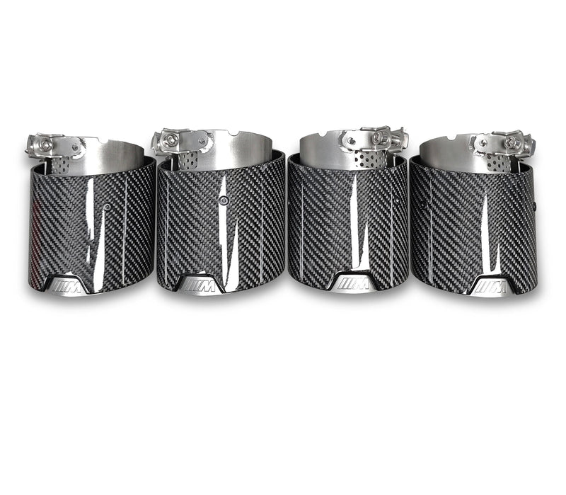 Embouts Échappement Carbone BMW M3 G80 G81 M4 G82 G83 - vue arrière - Becquet Voiture
