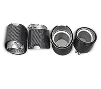 Embouts Échappement Carbone BMW M3 G80 G81 M4 G82 G83 - vue de face - Becquet Voiture