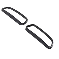 Embouts échappement noir brillant Audi A6 C7 2011-2018 (2 pièces) - vue arrière - Becquet Voiture
