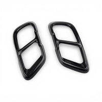 Embouts échappement noirs BMW X5 X6 X7 type M - packshot studio - Becquet Voiture