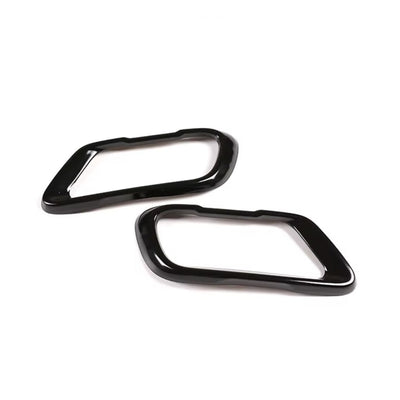 Embouts échappement noirs BMW X5 X6 X7 type M - vue arrière 2 - Becquet Voiture