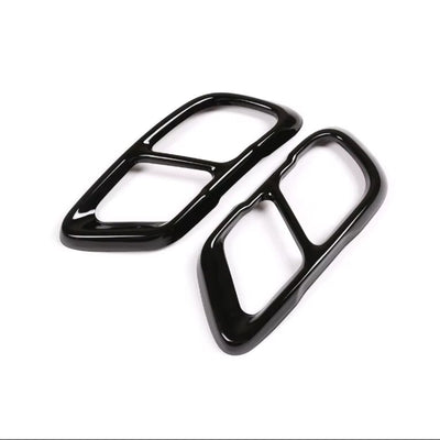 Embouts échappement noirs BMW X5 X6 X7 type M - vue arrière - Becquet Voiture