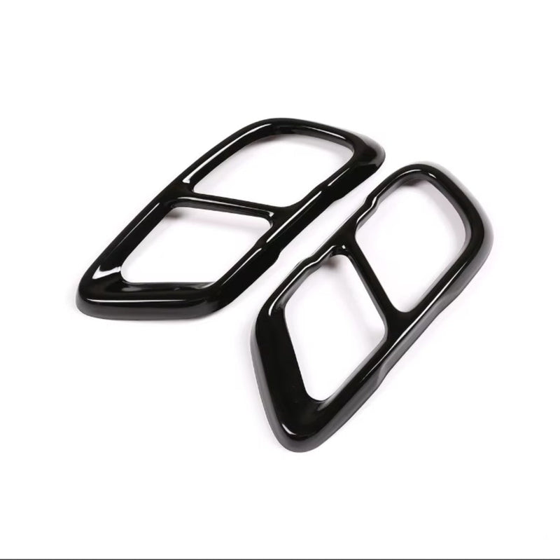Embouts échappement noirs BMW X5 X6 X7 type M - vue arrière - Becquet Voiture