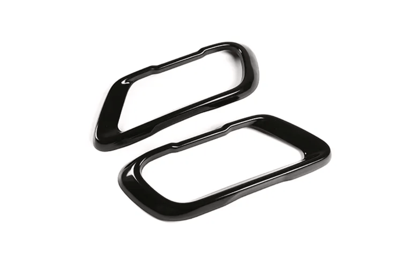 Embouts échappement noirs BMW X5 X6 X7 type M - vue de profil 2 - Becquet Voiture