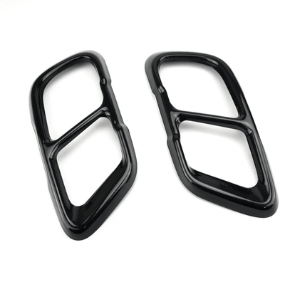 Embouts échappement noirs BMW X5 X6 X7 type M - vue de profil - Becquet Voiture