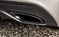 Embouts échappement noirs Mercedes AMG Line - vue de profil - Becquet Voiture