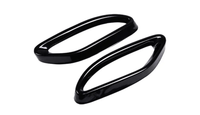 Embouts échappement noirs Mercedes CLA C117 AMG Line - vue de profil - Becquet Voiture