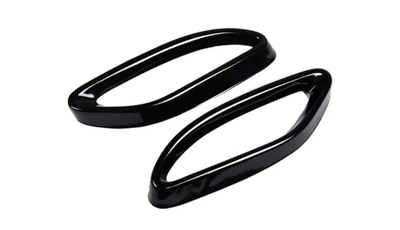 Embouts échappement noirs Mercedes CLA C117 AMG Line - vue de profil - Becquet Voiture