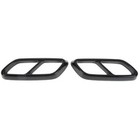 Embouts échappement noirs Mercedes Classe C W206 AMG - installé sur véhicule - Becquet Voiture