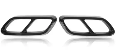 Embouts échappement noirs Mercedes Classe C W206 AMG - vue de profil - Becquet Voiture
