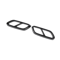 Embouts échappement noirs Mercedes Classe C W206 AMG - vue de trois-quarts - Becquet Voiture