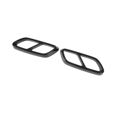 Embouts échappement noirs Mercedes Classe C W206 AMG - vue de trois-quarts - Becquet Voiture
