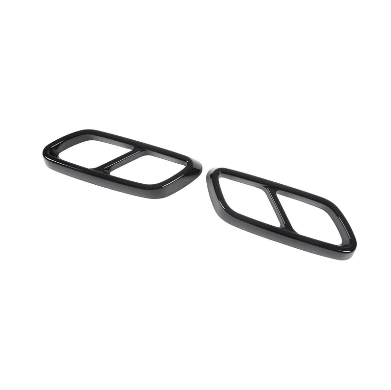Embouts échappement noirs Mercedes Classe C W206 AMG - vue de trois-quarts - Becquet Voiture