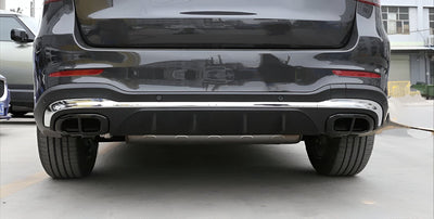 Embouts échappement noirs Mercedes GLC W253 AMG - installé sur véhicule - Becquet Voiture
