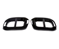Embouts échappement noirs Mercedes GLC W253 AMG - vue de face - Becquet Voiture